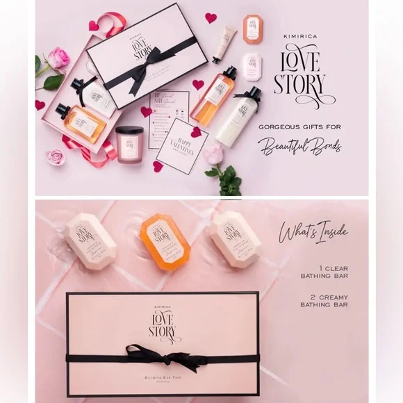 Kimirica Love Story handmade bathing soap bar gift box - pack of two - Picture 7 of 10